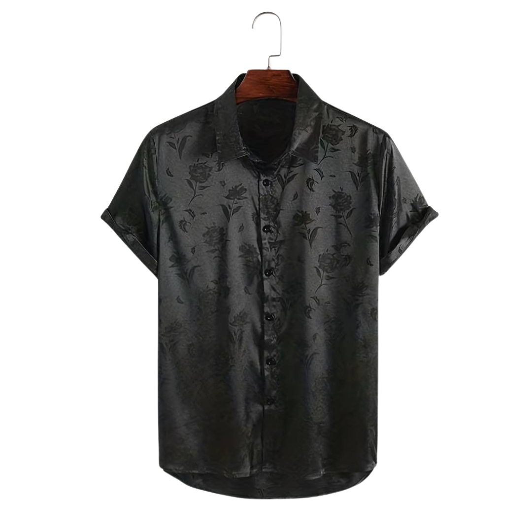 Vince - Chemise en Satin à Fleurs - Style Luxueux - Hommes-1