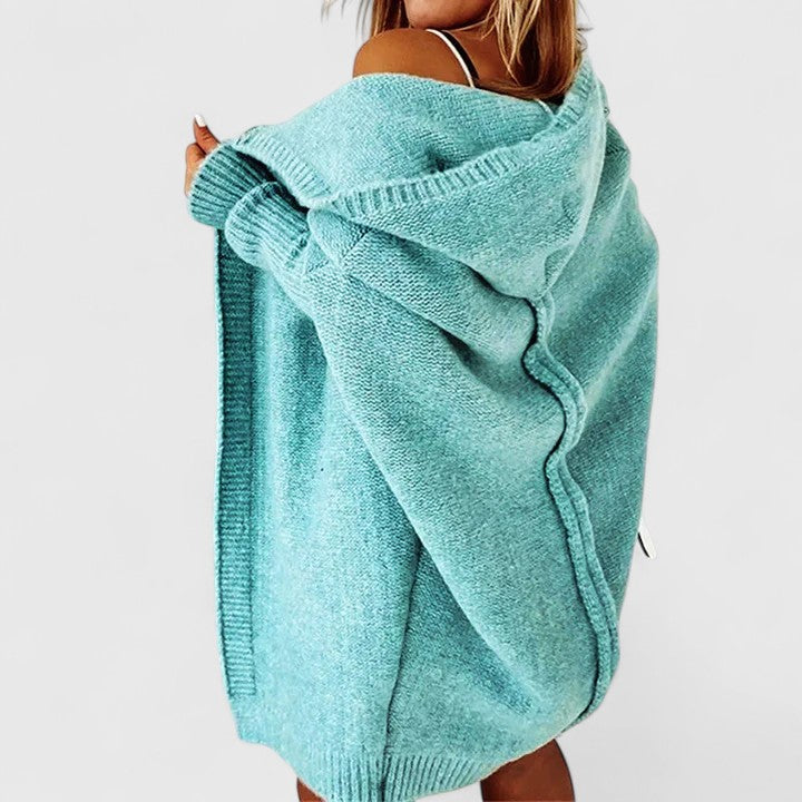 Manon - Cardigan Élégant Oversize Capuche