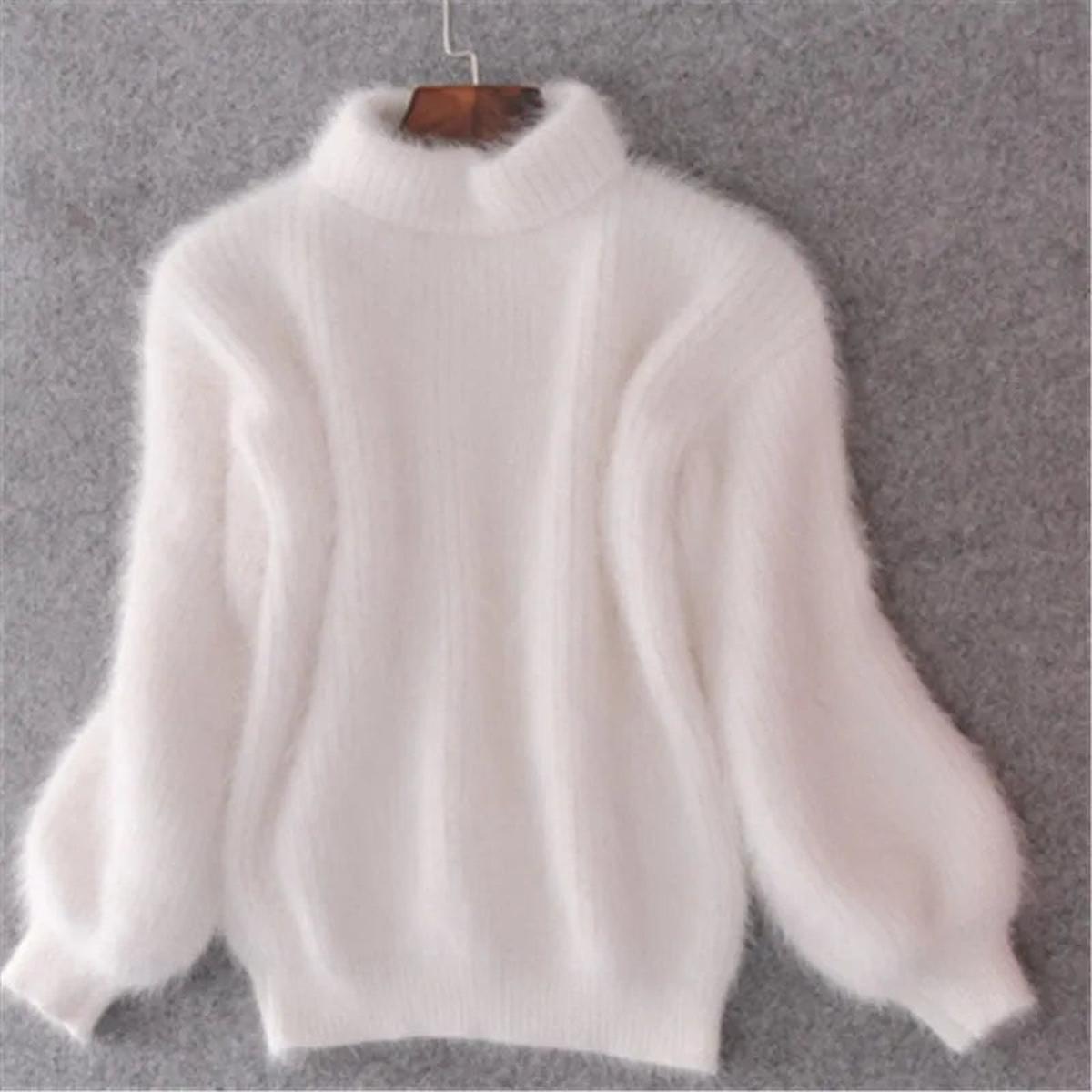 Delphine - Pull Raffiné Col Roulé Mohair
