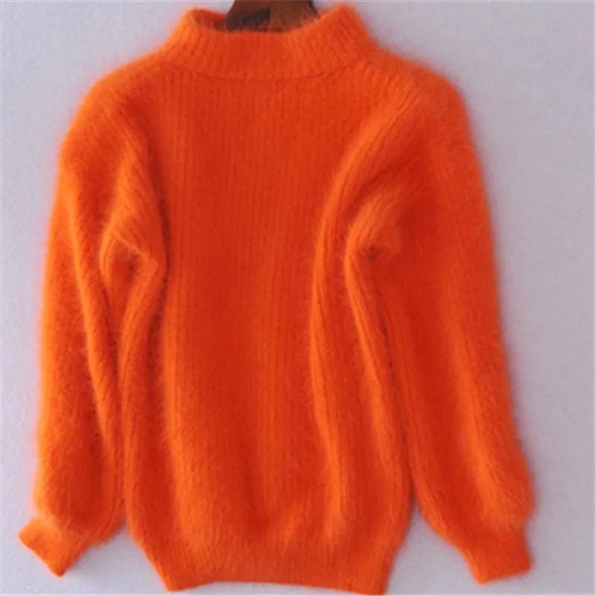 Delphine - Pull Raffiné Col Roulé Mohair