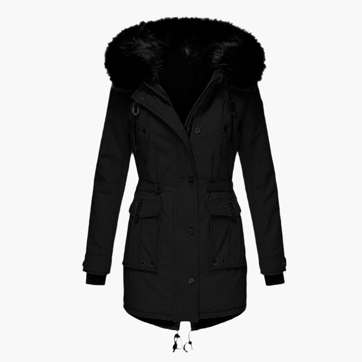 Christine - Parka Élégante Longue à Capuche