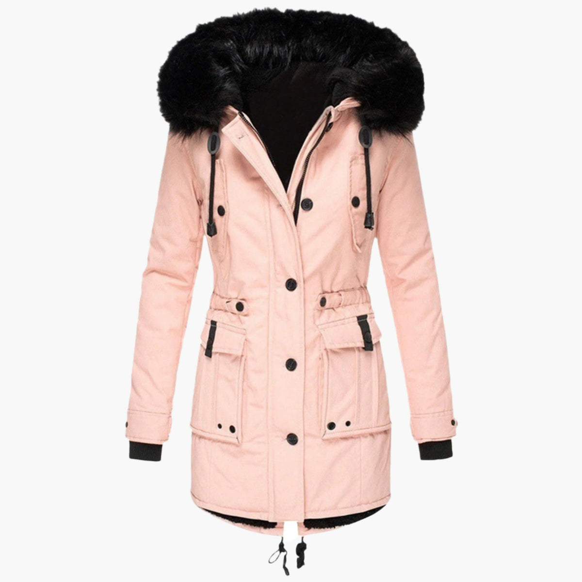 Christine - Parka Élégante Longue à Capuche