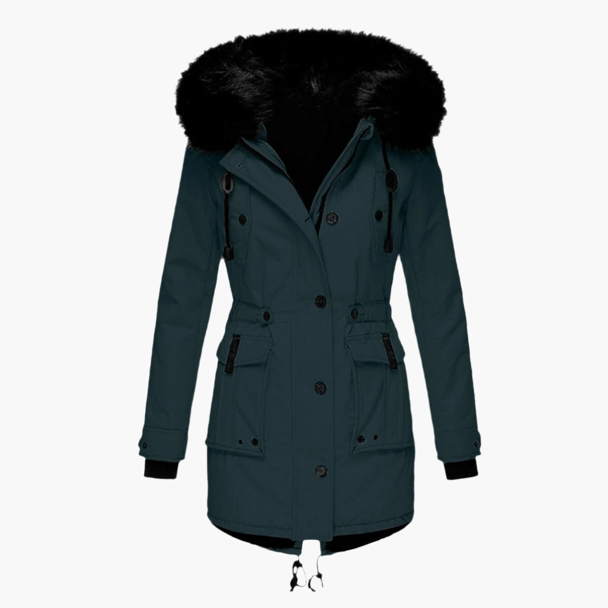 Christine - Parka Élégante Longue à Capuche