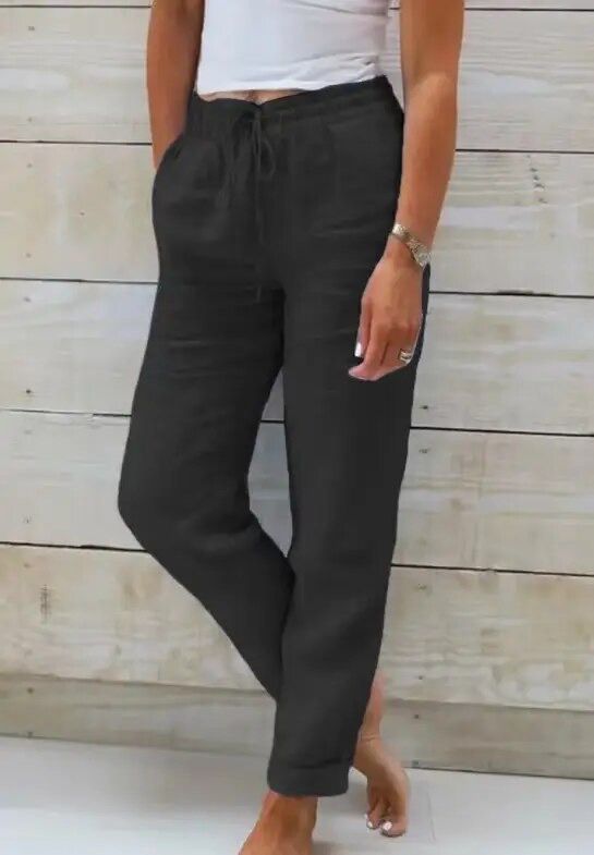Zoé - Pantalon Lin Large