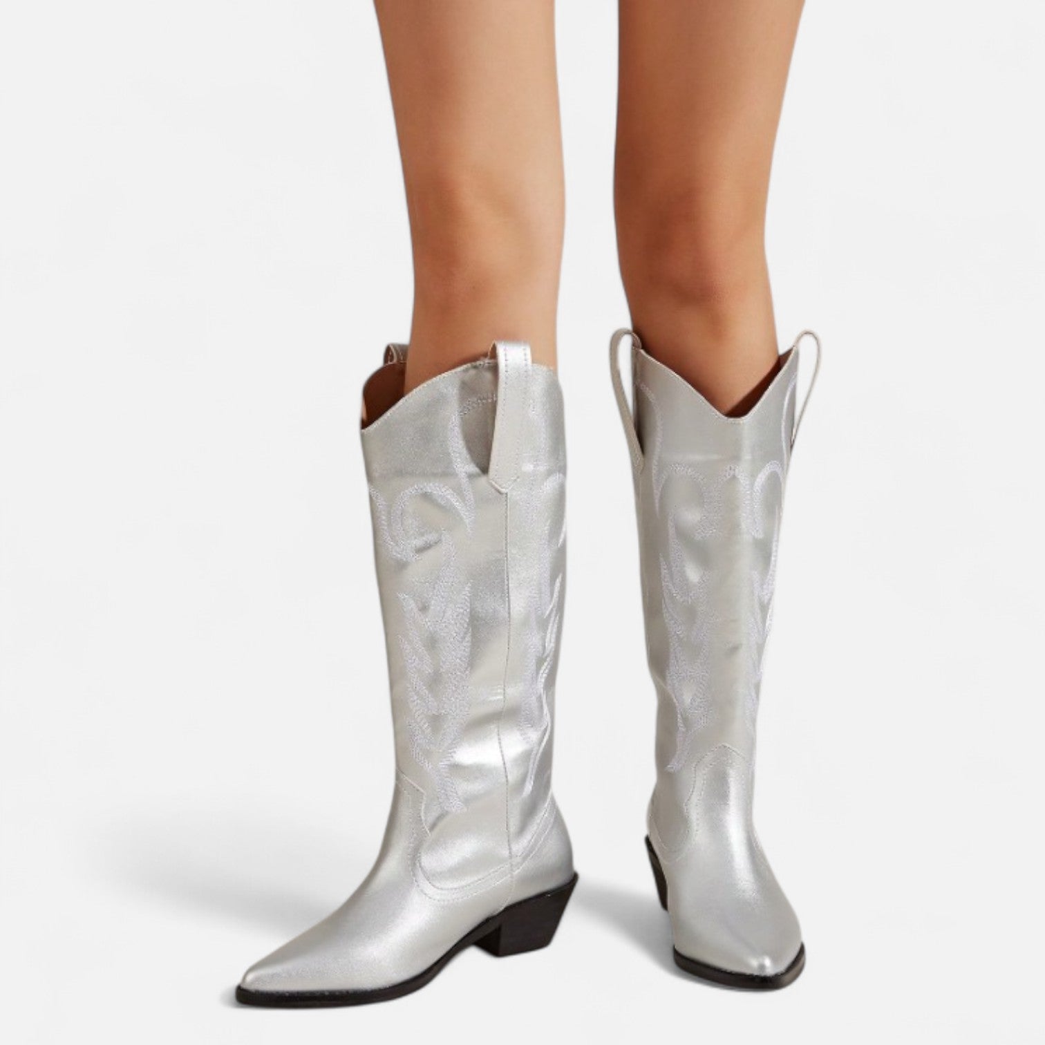 Lina - Bottes santiag femme hautes