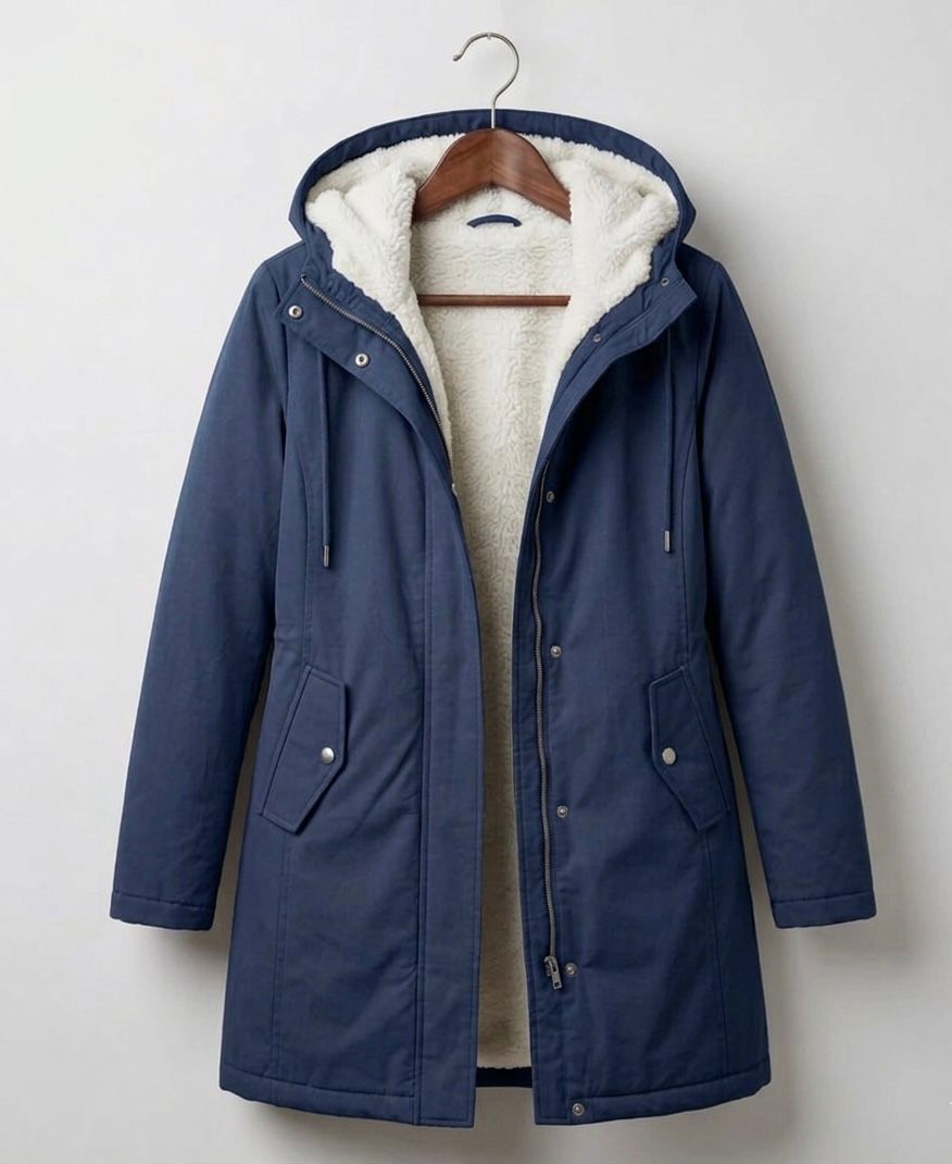Claire | Parka Élégante Longue Doublée Polaire
