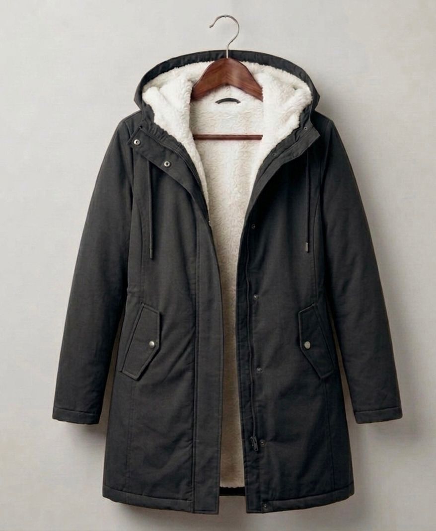 Claire | Parka Élégante Longue Doublée Polaire