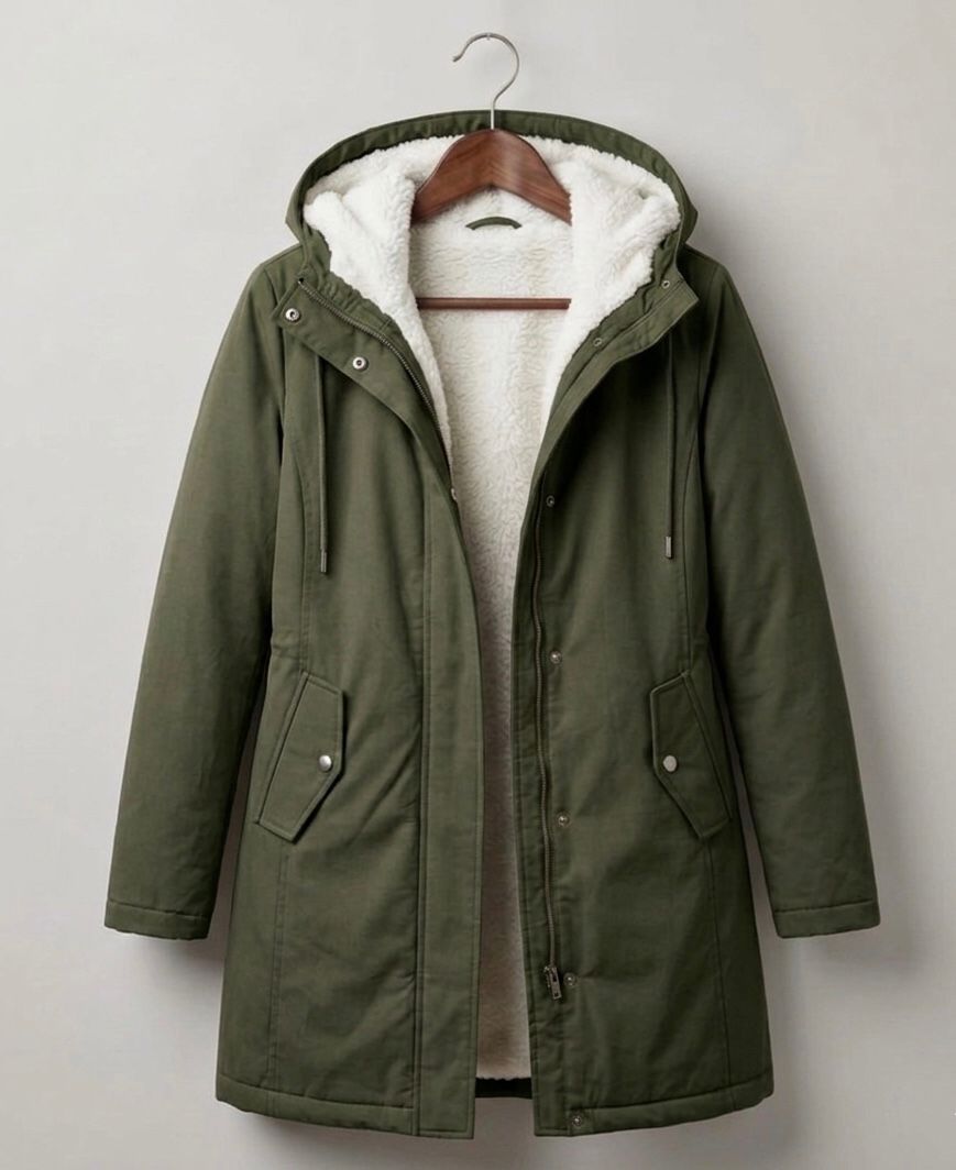 Claire | Parka Élégante Longue Doublée Polaire