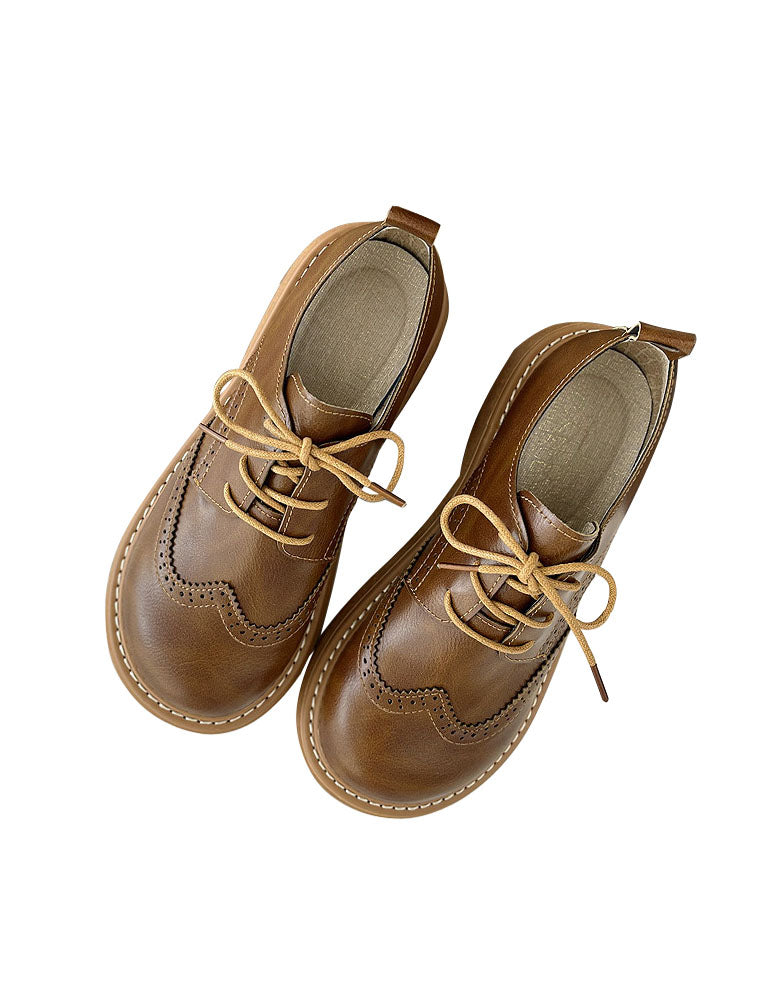 Isabelle - Chaussures Oxford à Bout Carré et Large Femmes