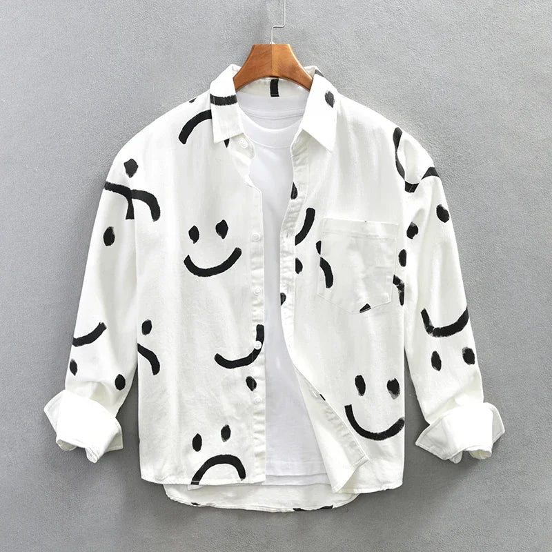 Jeroen - Chemise Smiley - Décontracté - Hommes-3