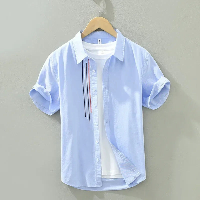 Jeroen - Chemise brodée respirante - Élégant - Hommes-2