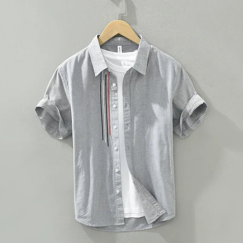 Image variante pour Jeroen - Chemise brodée respirante - Élégante - Hommes-13