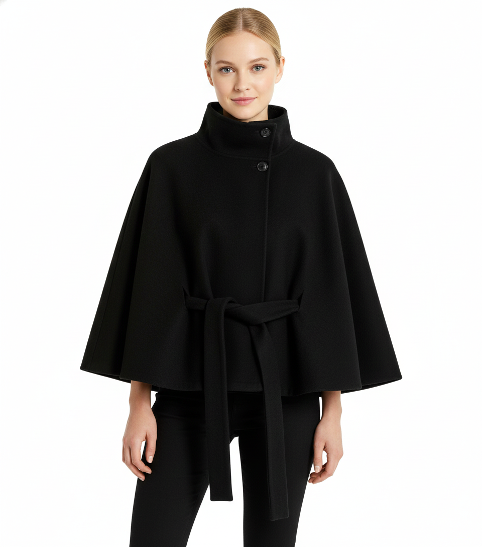 Ivanna – Manteau laine femme à col élégant