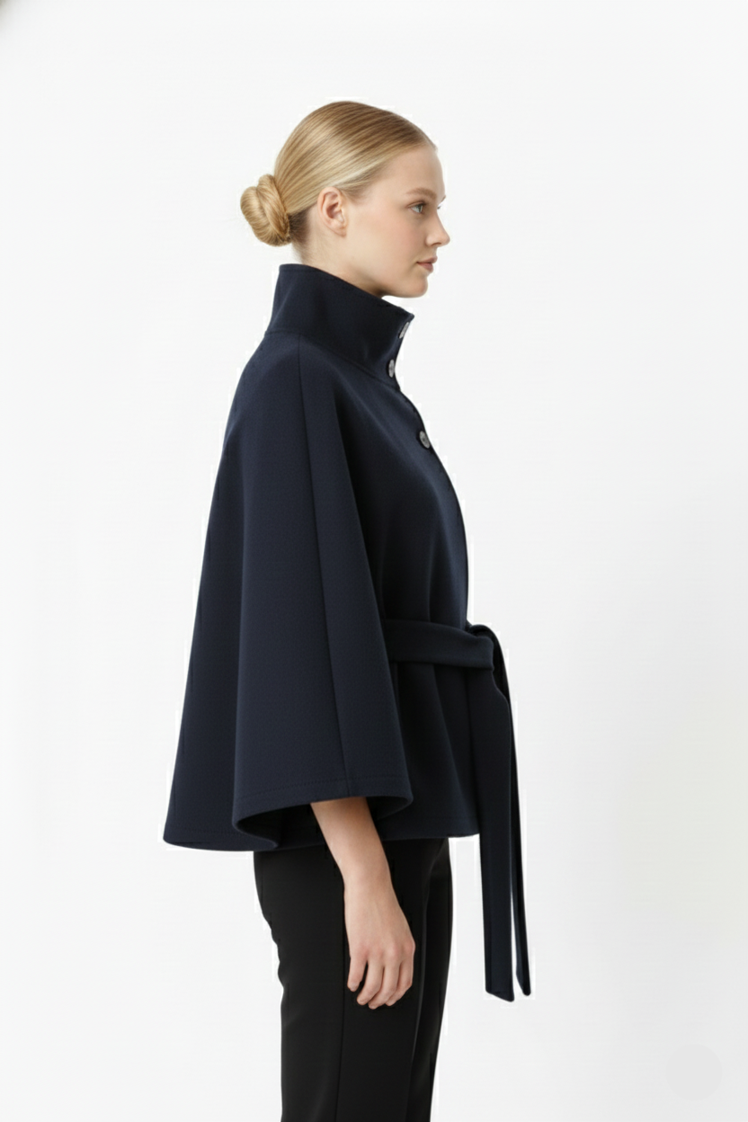 Ivanna – Manteau laine femme à col élégant