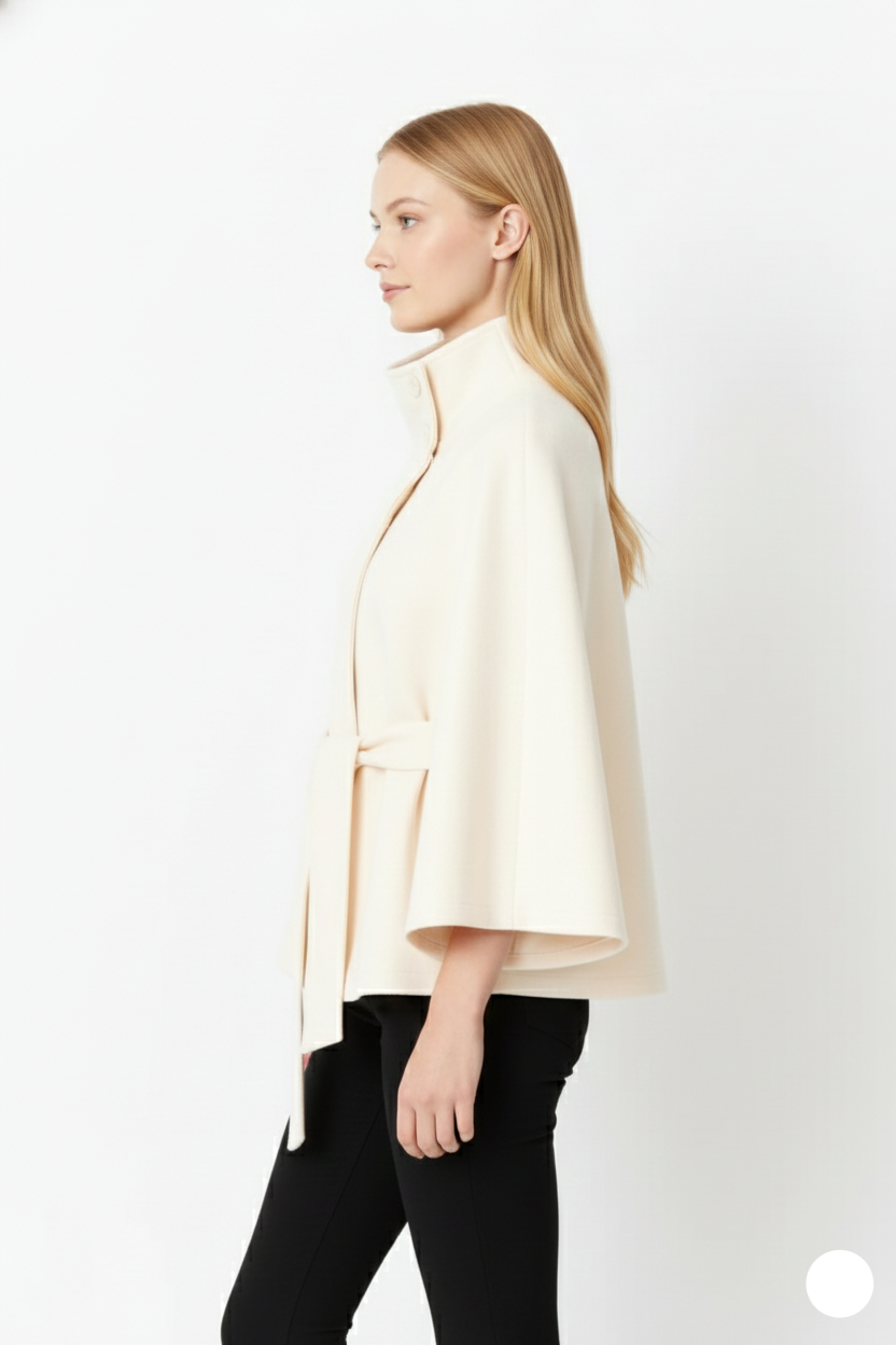 Ivanna – Manteau laine femme à col élégant