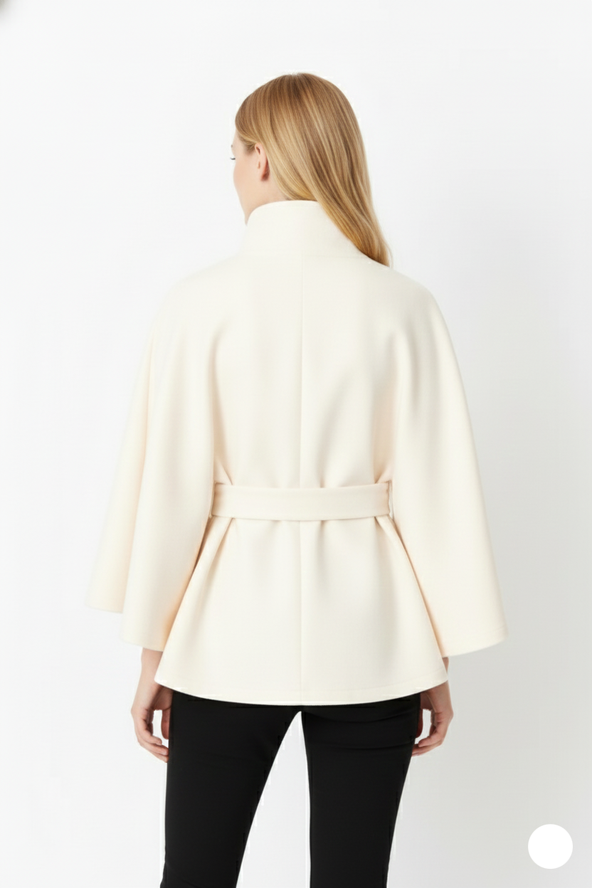 Ivanna – Manteau laine femme à col élégant