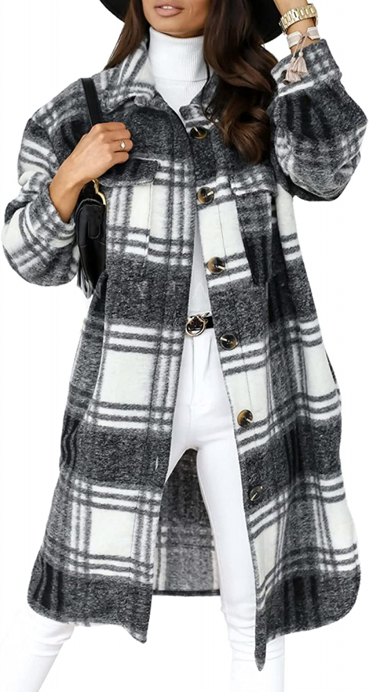 Odille - Manteau laine longue Femme