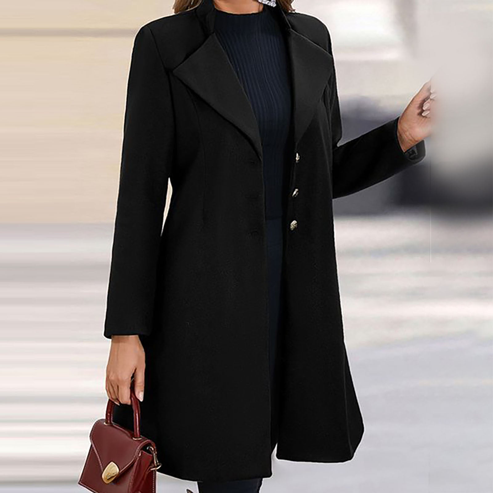 Gabrielle - Manteau De Laine Élégant