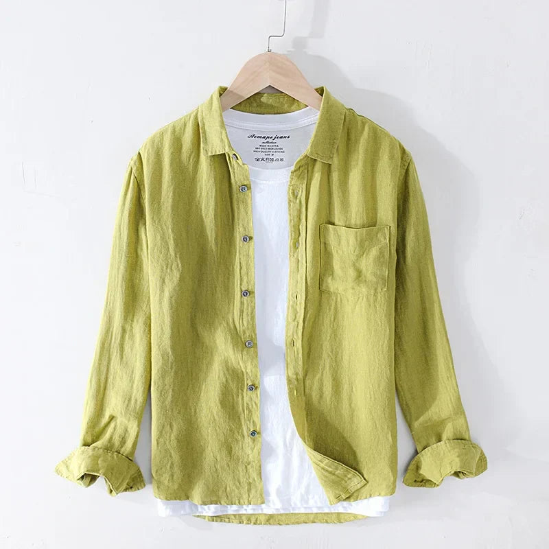Image variante pour Lachlan - Chemise en lin - Intemporelle - Hommes-25