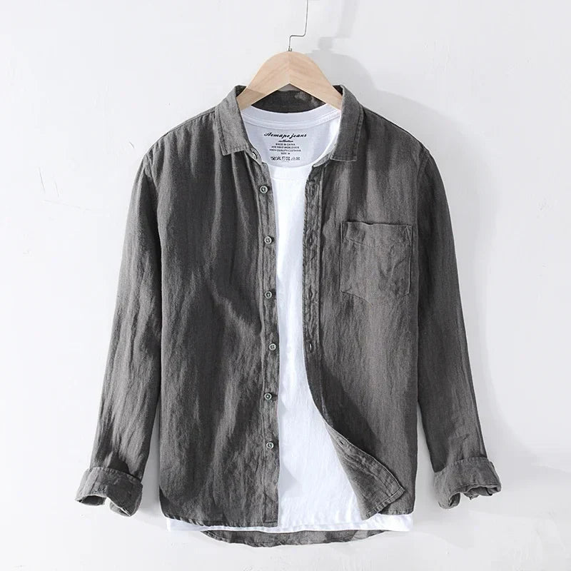 Lachlan - Chemise en Lin - Intemporel - Hommes-4
