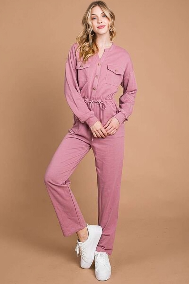 Sophie - Combinaison Noire Femme - Coupe Décontractée avec Poches - Style Décontracté-4