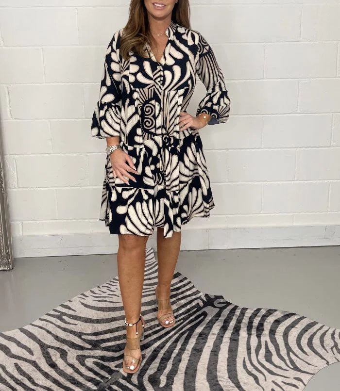 Olivia - Robe Chemise Imprimée