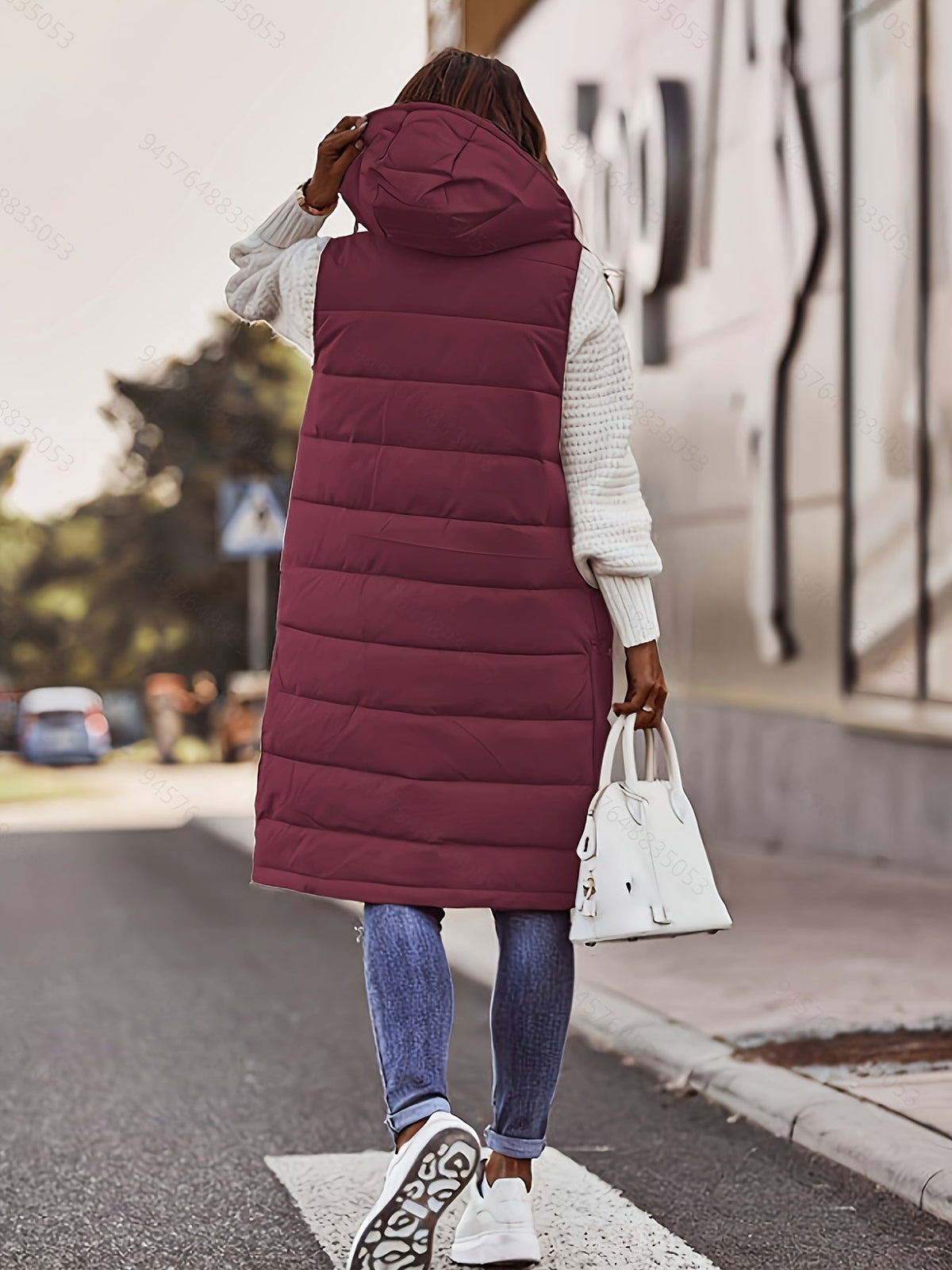 Sandrine - Doudoune Chic Longue Sans Manches