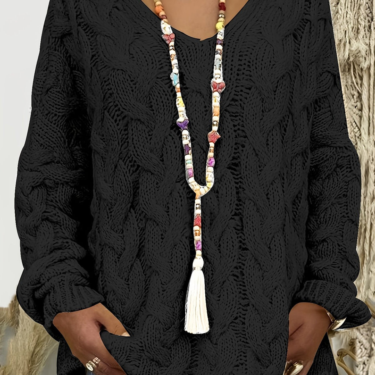 Aurélie - Pull Élégant Oversize Col V