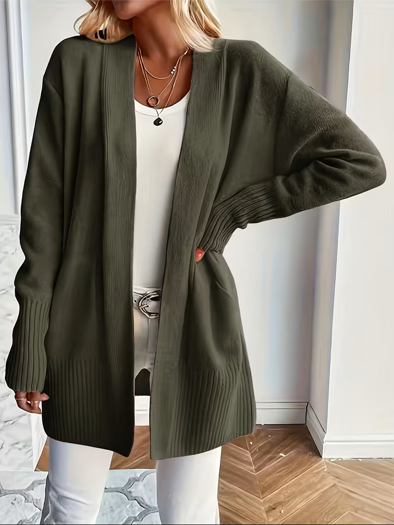Caroline - Cardigan Élégant Oversize Long Ouvert