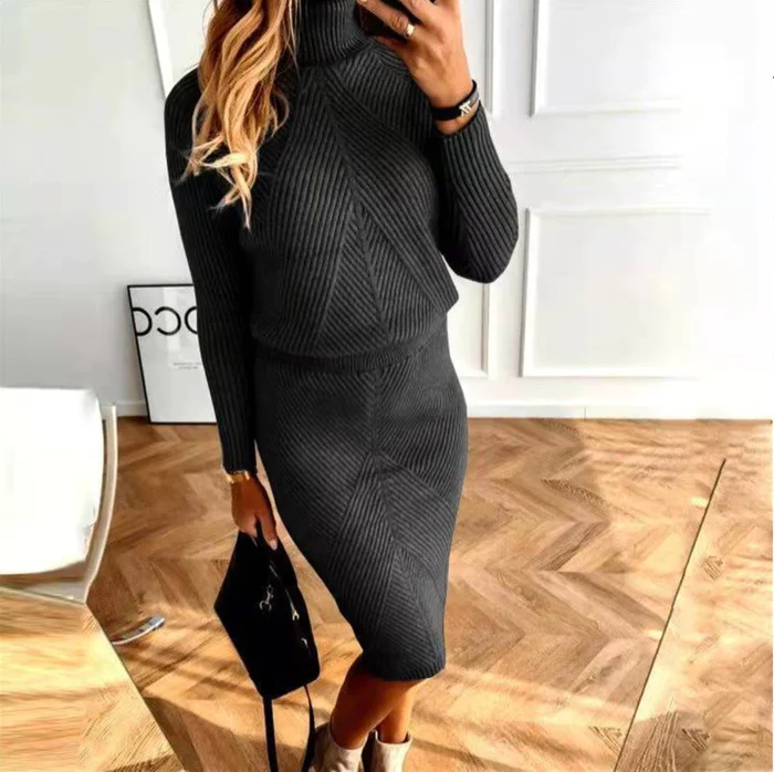 Amaris - Robe Pull Tricotée avec Confort Douillet Femme