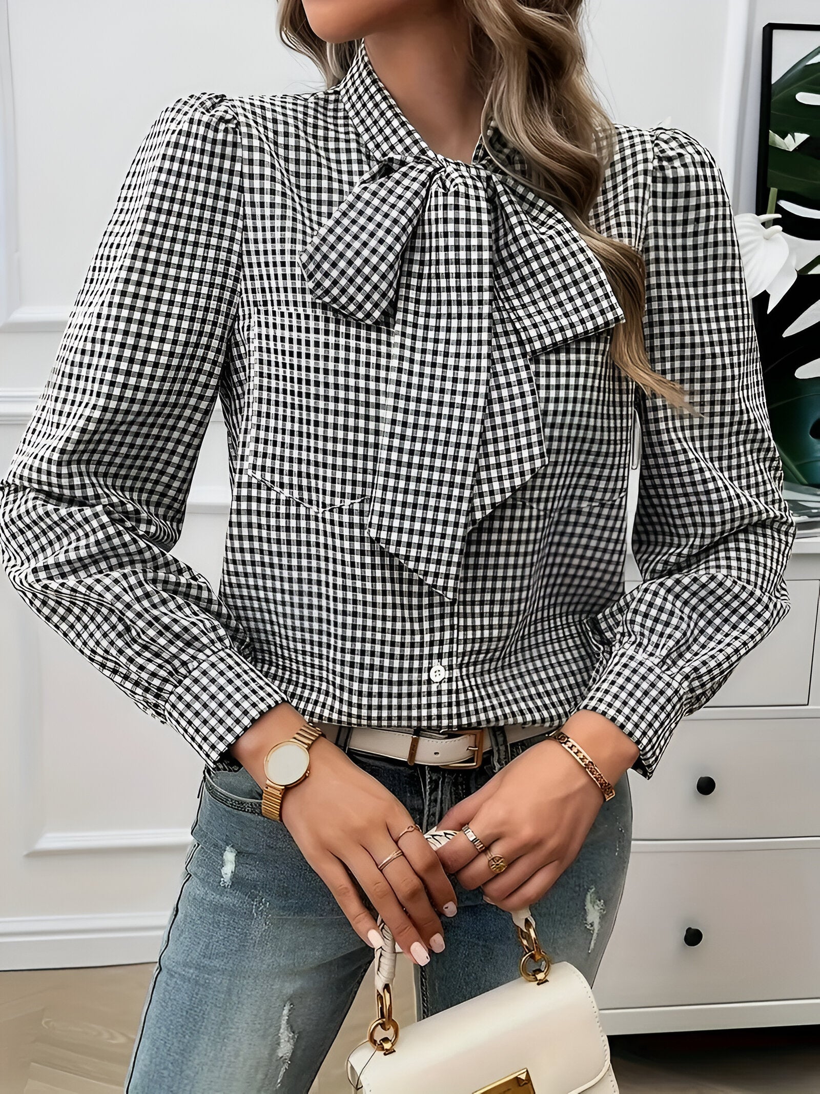 Chemise Femme À Manches Bouffantes - Brielle