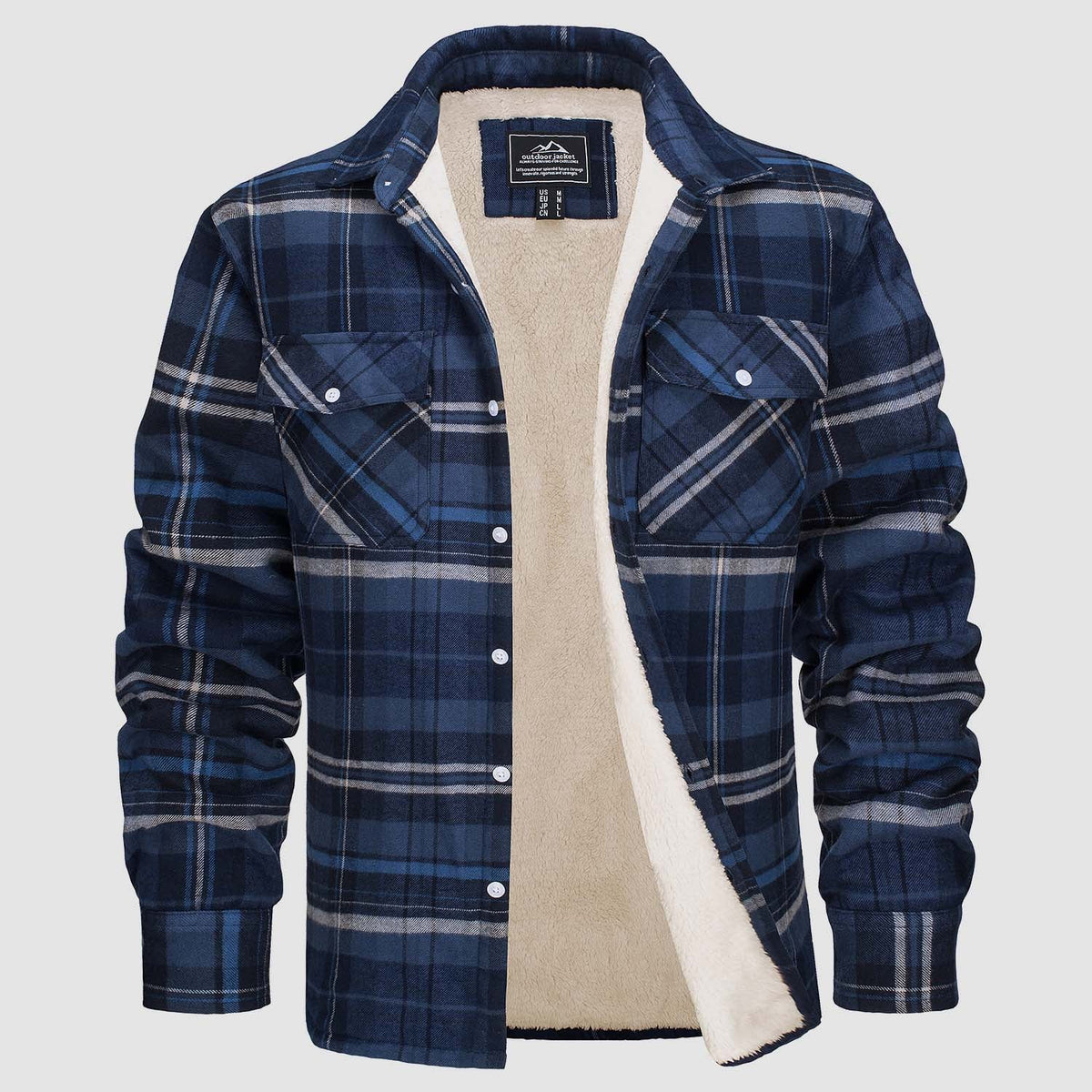 Thomas - Surchemise Chic Écossaise Sherpa
