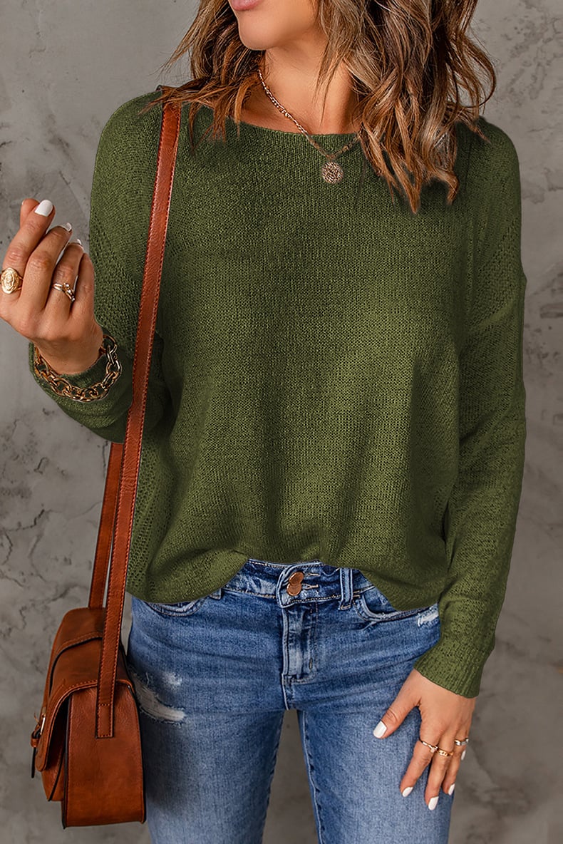 London - Pull-over décontracté à col rond pour femme