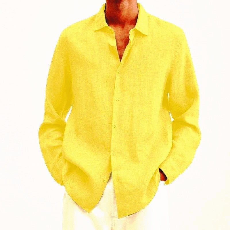 Image variant pour Hilaire - Chemise en Lin - Coupe Détente - Hommes-46