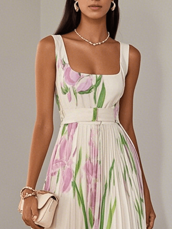 Margaux - Robe Longue Femme Fleurie Élégante