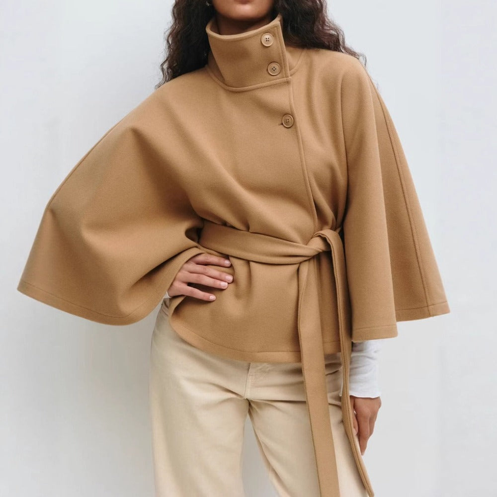 Sophie | Manteau ĂlĂ©gant Cape CeinturĂ©