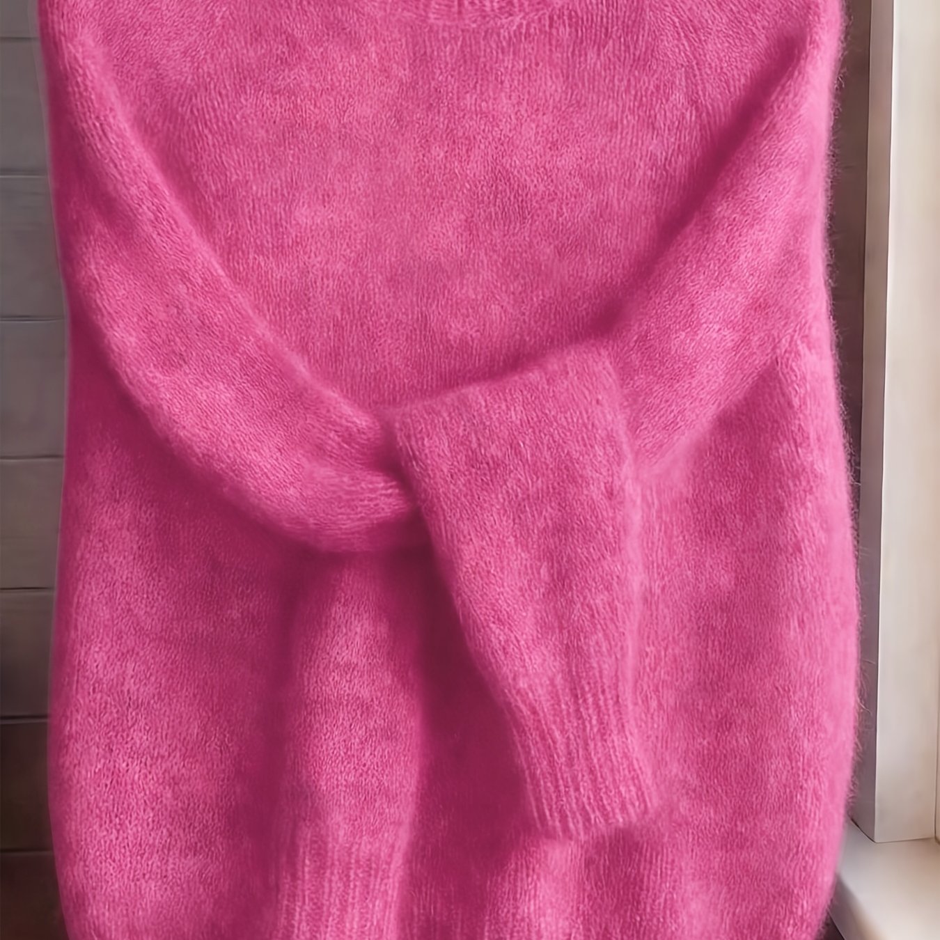 Émilie - Pull Raffiné Col Rond Oversize