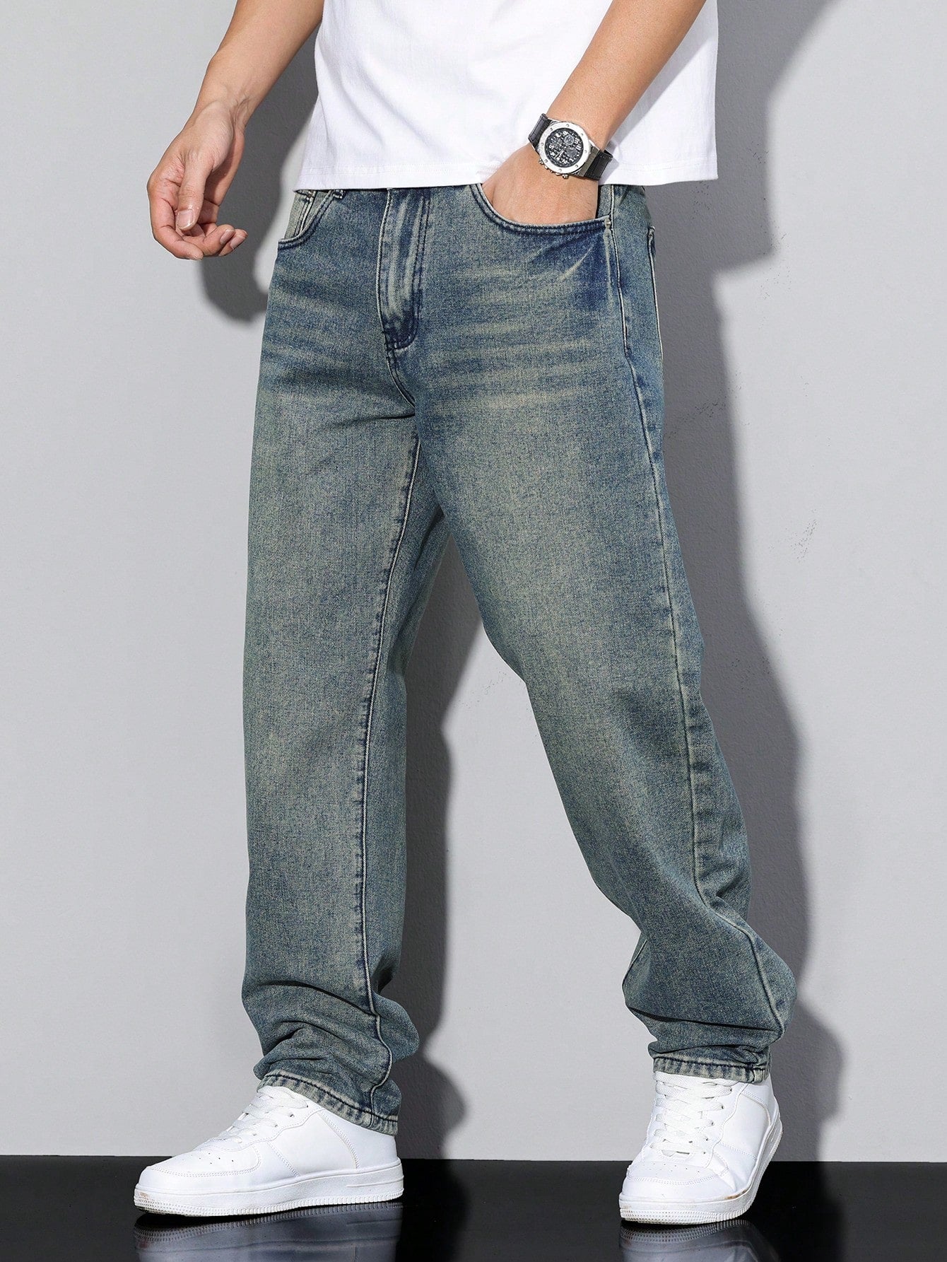 Fernando - Jean Baggy Confortable Homme