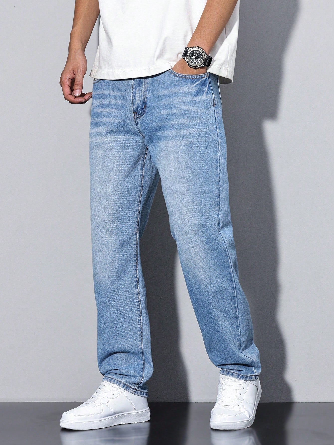 Fernando - Jean Baggy Confortable Homme