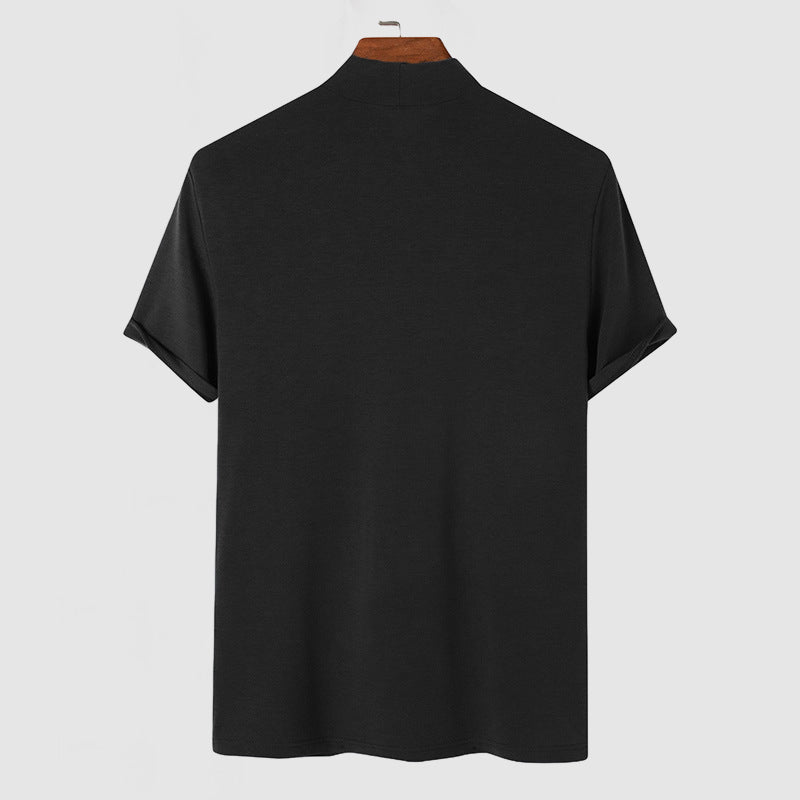 Jorge - T-Shirt Col Roulé Casual Homme
