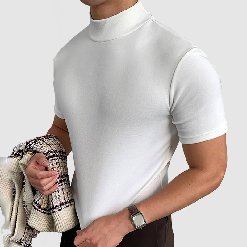 Jorge - T-Shirt Col Roulé Casual Homme