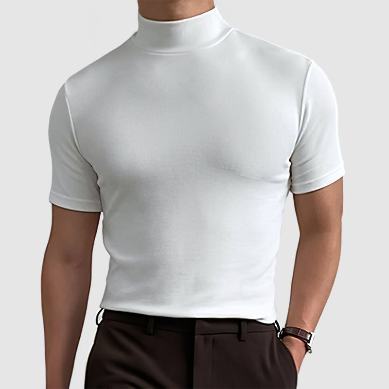 Jorge - T-Shirt Col Roulé Casual Homme