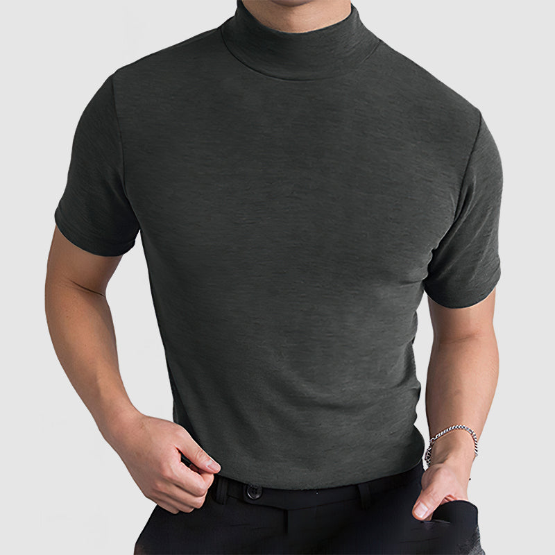 Jorge - T-Shirt Col Roulé Casual Homme