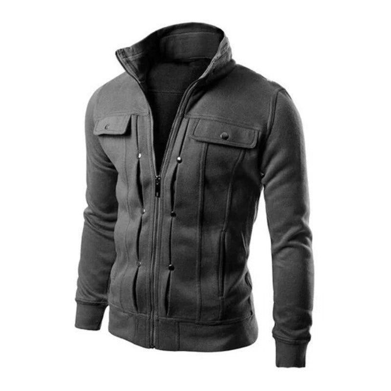 Thomas - Veste Chic Zippée Col Montant