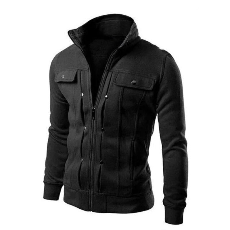 Thomas - Veste Chic Zippée Col Montant