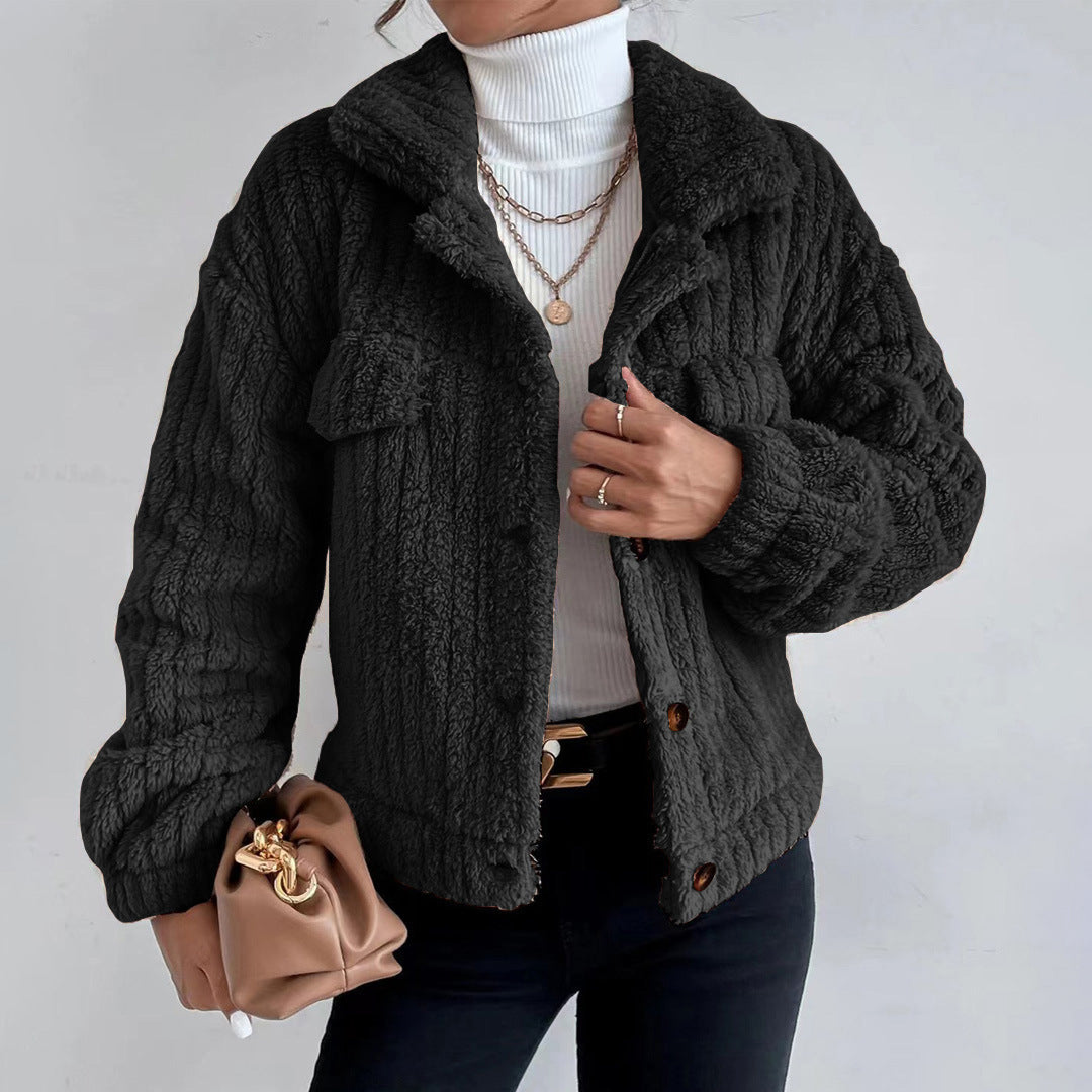 Élise - Veste femme peluche