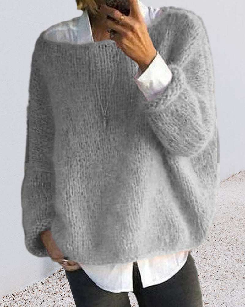 Karine - Pull Flatteur Maille Col Bateau