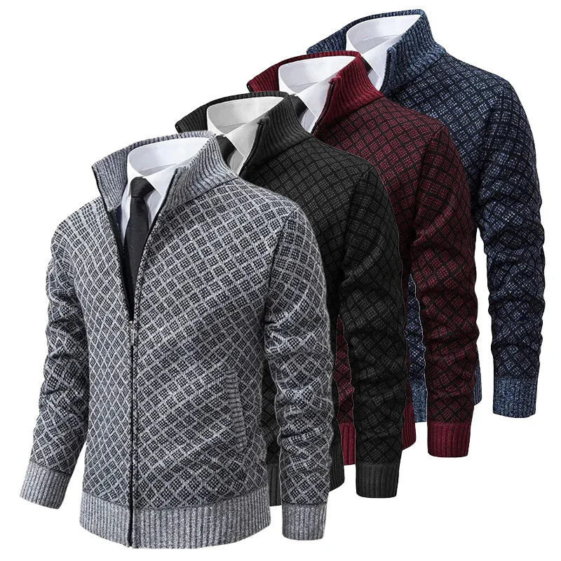 Patrick - Cardigan Raffiné Jacquard Zippé