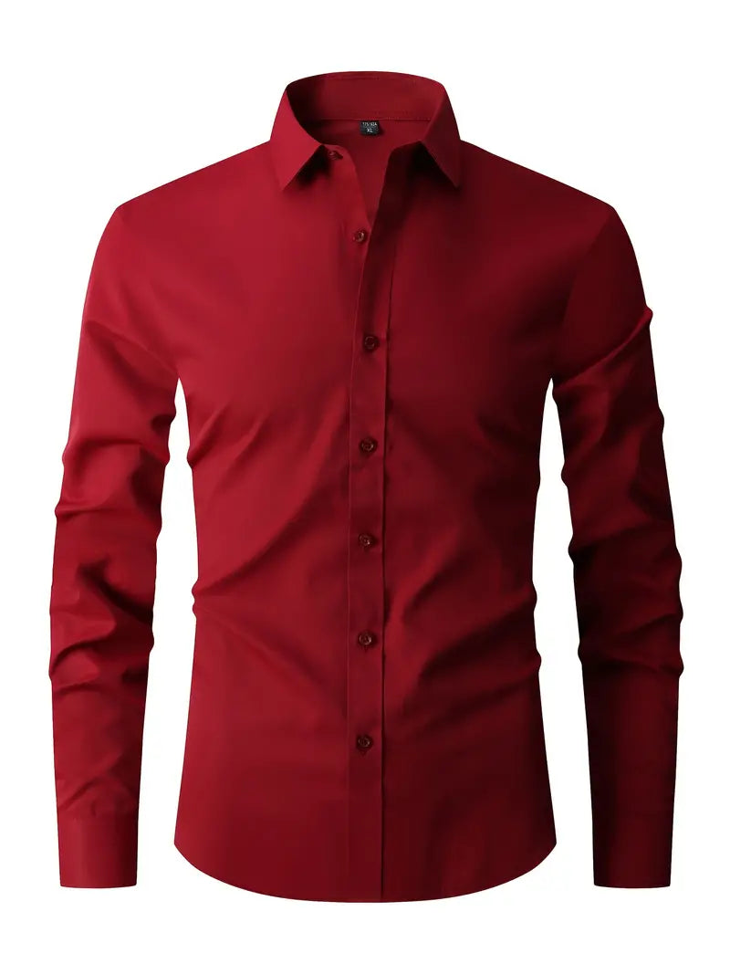 Diego - Chemise Manches Longues Slim Fit Chic Élégante Homme