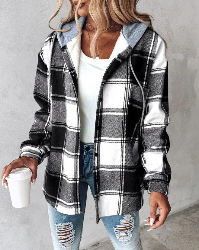 Louna - Veste femme Ă  carreaux